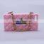custom design fashion rhombus shape silicone cell phone case with chain