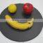 Natural Black Slate Tray; Round Shape Slate Plate