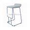 BS010B Metal stool with wooden top