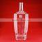 Wholesale classic 1.5 liter engared bottles clear glass milk bottles hexagon liquor bottles