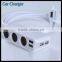 3-Socket Cigarette Lighter Adapter Products Hot New Arrival Product For 2016
