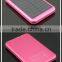 Hot selling slim portable mobile charger solar charger power bank with led indicator