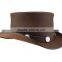 GENUINE LEATHER El Dorado TOPPER "Steampunk" Western Top Hat