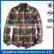 100% cotton men's yarn dyed flannel check shirt