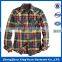 Plaid flannel 100% cotton tartan yarn dyed flannel plaid shirt