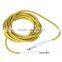 5M/16FT Yellow & Brown Cloth Braided Tweed Guitar Cable Cord