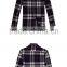 High Quality Cotton Casual Style Flannel Long Sleeve Plaid Shirt For Men