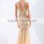 Glamour embroidered beaded elegant backless evening dress galaxy sequins bridesmaid dress party dress pattern