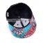 custom design your own logo 100%cotton 6 panel blank snapback cap