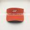 Custom Design Fashion 100% Polyester Red Sun Visor for Women
