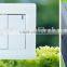 PC plate switch 10A 2gang 1way wall switch plate electric wall switch