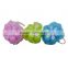 yiwu factory hot selling decorative flowers shape mesh bath ball for bath