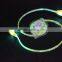 Glowing laughing face stretchable flat micro usb cable, USB to micro usb 5 pin for all smart phone