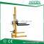 1500kg, lifting height 1600mm manual forklift manual stacker