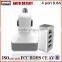 mobile accessory 2015 four 4 port car usb charger 9.6a,48w vehicle charger