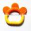 100% Food Grade Bpa Free Soft Silicone Colorful Baby Giraffe Teether