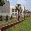 pvc coated welded wrought iron fence with folds