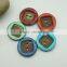 Colorful Coconut Shell Buttons Round 2 holes in bulk wholesale for clothes sewing crafting scrapbooking