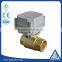 2 way electric brass ball valve with manual override