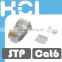 Taiwan Manufacturer RJ45 8P8C Male Connector Shielded STP Modular Plug for Cat6 Cable
