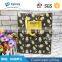 Custom made flower pattern bags for shopping cloth paper bag