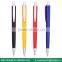 Cheap silver trim advertising plastic ball point pen