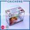 Small cheap foldable clear hard plastic packaging box