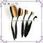 Newest Plastic Handle 5pieces Multipurpose Toothbrush Shape Oval Makeup Brush Set Wholesale