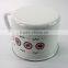 Chocolate Design Custom Enamel Camping Mug With Plastic Lid
