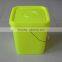 food grade 8L PP Plastic square pail with lid
