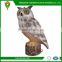 fack life-like Rotating head Owl Decoy for Hunting or garden decoration repeller