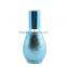Crackle colour round shaped empty glass spray bottle with aluminum atomizer for perfume packaging