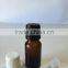 50ml,30ml,20ml, 15ml amber glass bottles dropper for essence oil