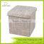 Store More Fabric Foldable Storage Stool