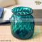 Chinese Manufacturer Wholesale Bule Glass Jar Flower Vase