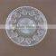 round clear bread glass plate , dessert plate , fruit dish