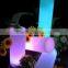 high quality decorative PE material Pillar /16 color changing led light up standing pillar