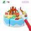 Dongguan Icti Factory Plastic Birthday Cake Play Set Toy, DIY Kitchen Set Toys Educational Toys For Kids Prescholol Pretend Play