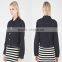 China clothing manufacturer button down women slim fit black women denim jacket