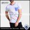 MGOO Manufacturer Offered Round Neck Blank Pocket T Shirt Wholesale Thick Striped T-shirt For Men