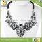 shourouk style Alloy Flower Vintage Statement pendants necklaces Crystal jewelry Fashion Choker Necklace
