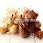 Colorful wholesale plush stuffed mini teddy bear plush bear keychain