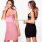 OEM Clothing Manfacturer Frill Neck Sexy Bodycon Dress 2017