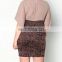 Dongguan hot sell women dresses for plus size dress designs fat women tribal chiffon dress with necklace