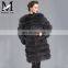 Genuine Fluffy Women Genuine Natural Fox Fur New Design Coat Korean Ladies