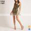 Fashion clothing 2017 cowl neckline halter straps women mini dress sexy