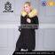Factory Direct Wholsale Designer Fur Long Coat With Big Fur Hood