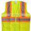 2016 SUNWAY Hot Sale Construction Reflective Working Safety Vest With Zipper