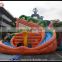 Funny inflatable slide, inflatable circle slide, inflatable slide with farmer arch for sale