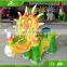 KAWAH Amusement Park Playground Coin Operated Dinosaur Riding Toy